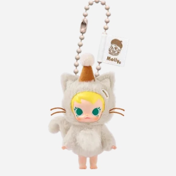 PopMart Molly Pocket Friends It’s Snack Time Plush Pendant New w/ Box/Card Open - Picture 4 of 4